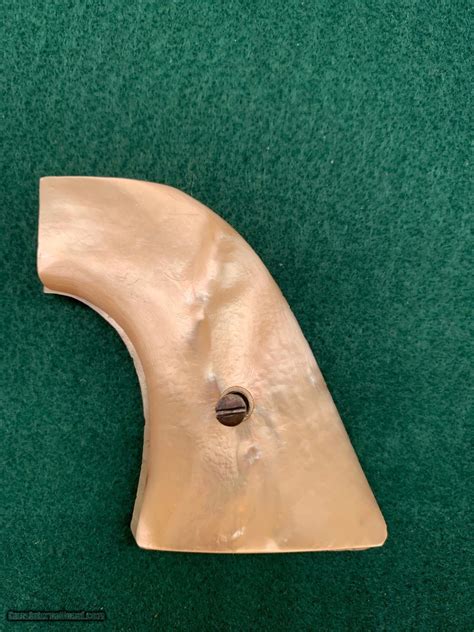 Antique First Generation Mother Of Pearl 2 Piece Grips Rare For Colt