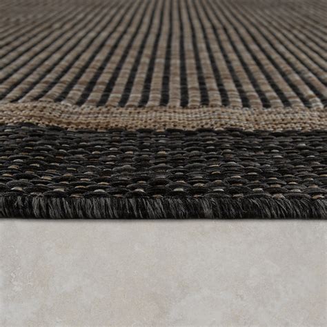 Strapazierfähige flachgewebe teppiche in vielen farben und mustern finden sie bei den designer flachgewebe teppichen. In- und Outdoor-Teppich Bordüre Braun | Teppich.de
