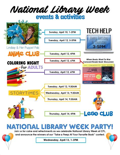 National Library Week Events And Activities Concord Nh Patch