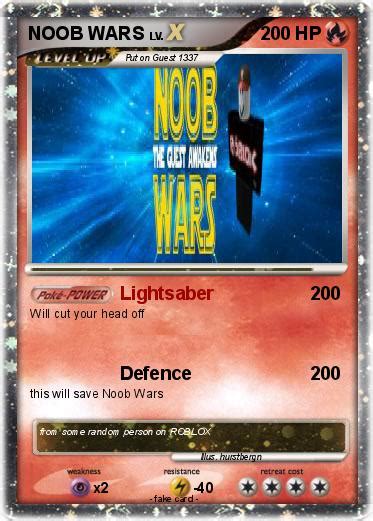 Pokémon Noob Wars Lightsaber My Pokemon Card