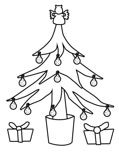 Christmas Tree Drawing Easy At Getdrawings Free Download