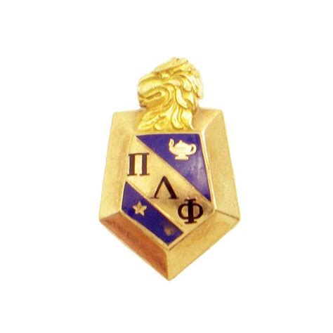 10k Gold Pi Lambda Phi Badge Vintage Fraternity Pledge Pin 916