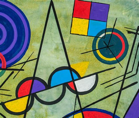 Sold Price Wassily Kandinsky Russian Abstract Oil On Canvas April 4