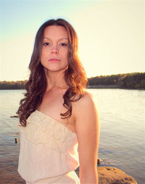 Model Tasha Avery Posing At A Lake Outside Of Nashville Model