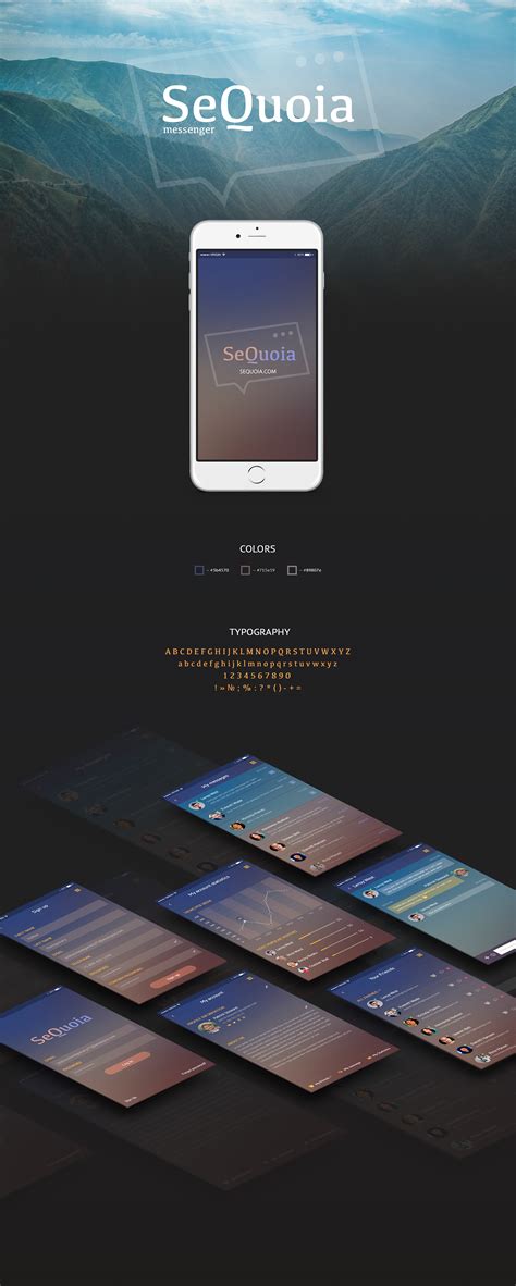 SeQuoia - app messanger on Behance