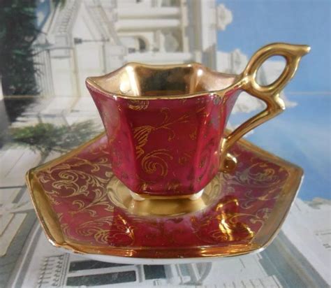 Elegant Tea Set Elegant Red Teapots And Cups Tea Cups Vintage Loose