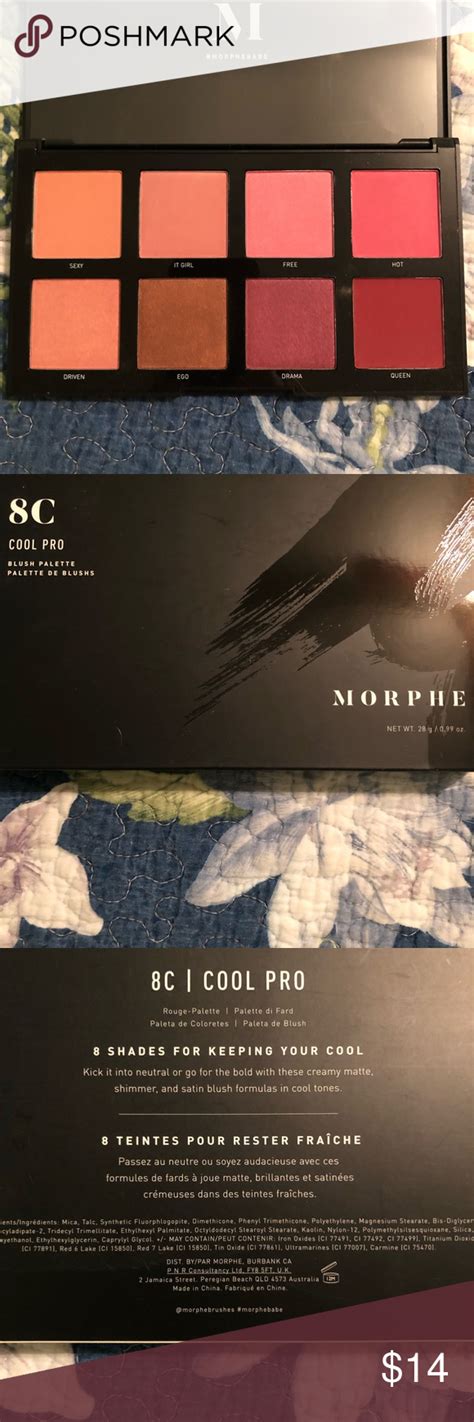 New Morphe 8c Cool Pro Blush Palette Blush Palette Morphe Blush Makeup