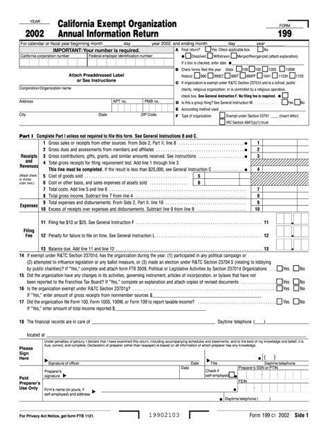 Form 199 Fill Out And Sign Online Dochub