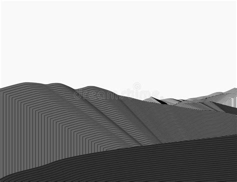 Minimalist Modern Mountain Line Abstract Mountain Contemporary