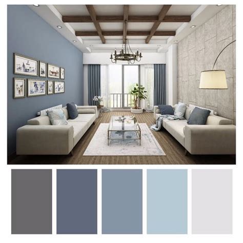 Beach Colors Living Room House Decor Interior