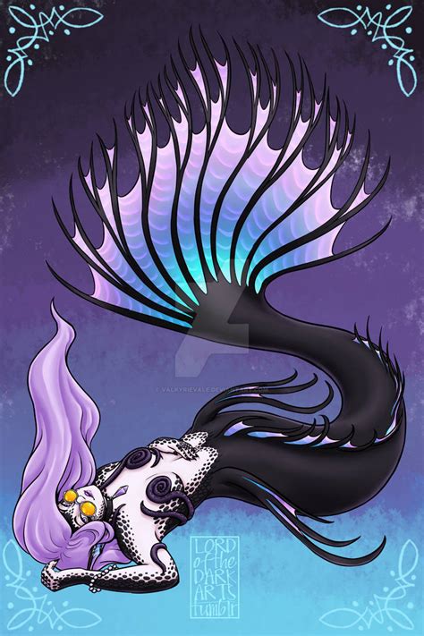 Goth Mermaid By Valkyrievale On Deviantart