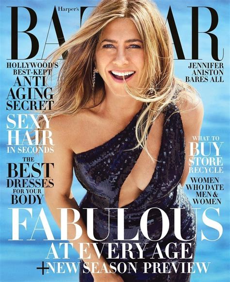 Jennifer Aniston Topless Shoot For Harpers Bazaar Marca English