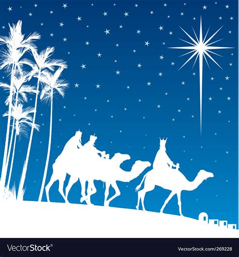 Shining Star Of Bethlehem Royalty Free Vector Image