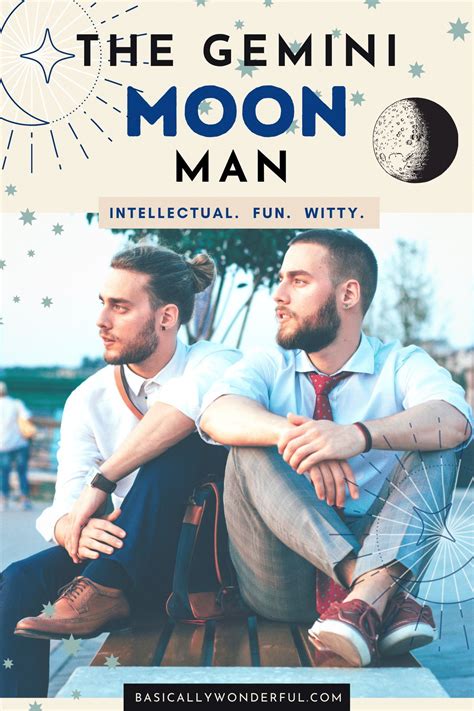 Gemini moon sign for men. Discover what's unique about the moon in