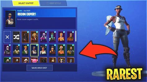 All fortnite skins and characters. I got the RAREST Fortnite ACCOUNT (Recon Expert, Tracker ...