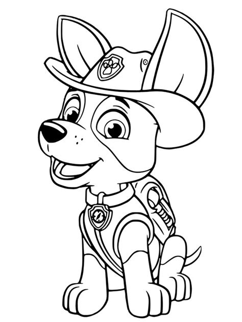 We have this nice paw patrol tracker coloring page for you. colouring page Paw Patrol Tracker | coloringpage.ca