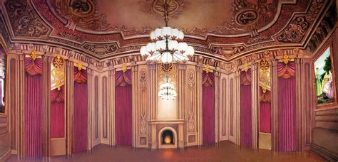 Victorian Palace Ballroom Professional Scenic Backdrop Backdrops