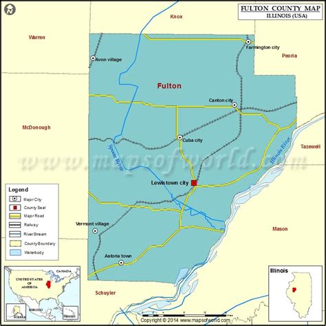 Fulton County Map Illinois