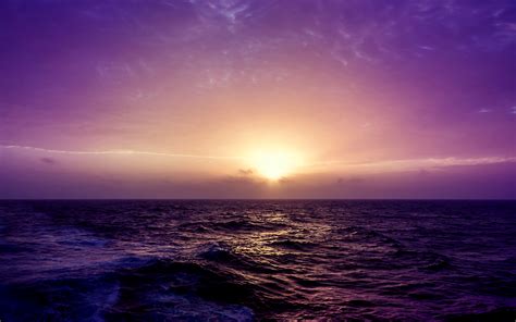 Purple Sea Sunset Wallpapers | HD Wallpapers | ID #14809