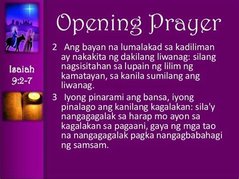 Advent Recollection Prayer Pointstagalog