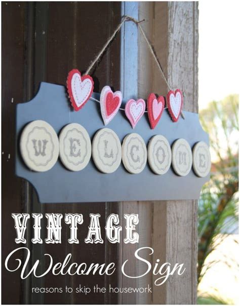 Vintage Welcome Sign Reasons To Skip The Housework