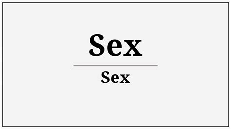 Wie Sagt Man Sex Auf Englisch Youtube