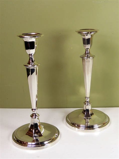 Antiques Atlas Pair Of Silver Candlesticks