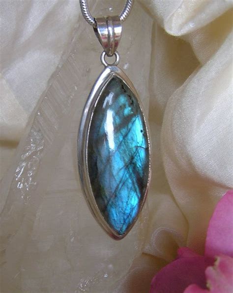 Large Marquise Labradorite Pendant In 925 By Dawnrosecrystals £4700