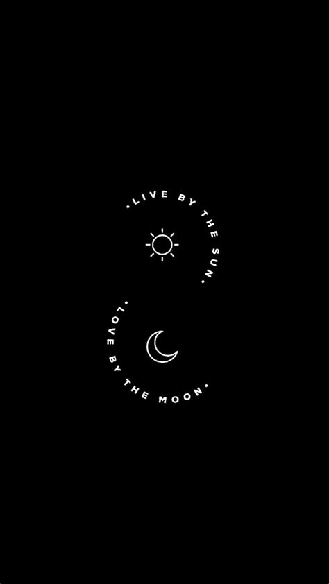 Iphone Lock Screen Sun And Moon Black Background Hd Phone Wallpaper