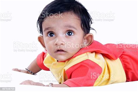 Indian Cute Baby Stock Photo Download Image Now 2 5 Months Asian