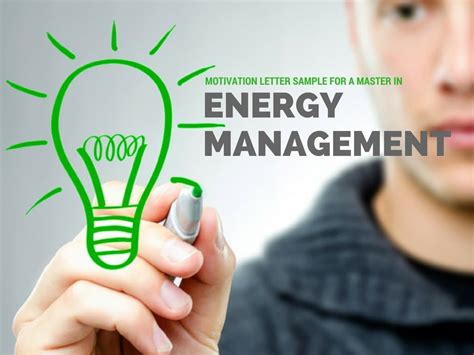 Motivation Letter Sample For A Master In Energy Management Motivation