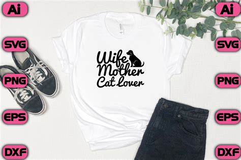Wife Mother Cat Lover Graphic By Craft Design · Creative Fabrica