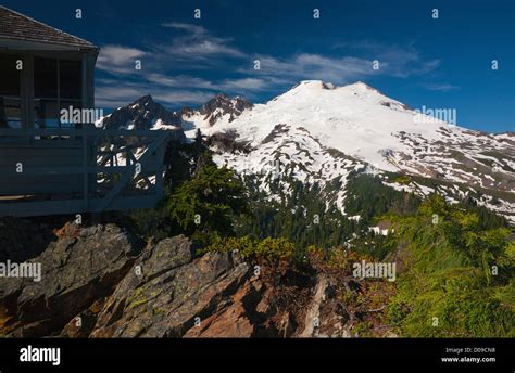 Washington View Of Mount Baker From The Park Butte Lookout In The
