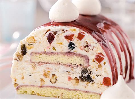 Buche glacé nougat dessert Noel