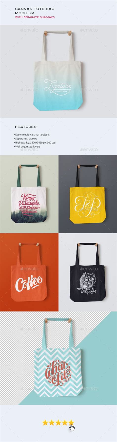Down here i am putting forward 50 free shopping bag mockup psd files that you can use for your. Canvas Tote Bag Mock-up - PSD Template • Only available ...