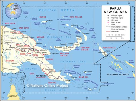 Papúa Nueva Guinea Mapas Geográficos De Papúa Nueva Guinea Mundo