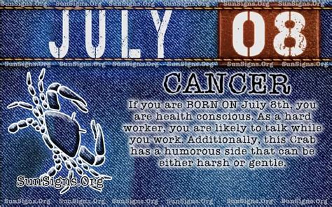 July 8 Zodiac Horoscope Birthday Personality Sunsignsorg