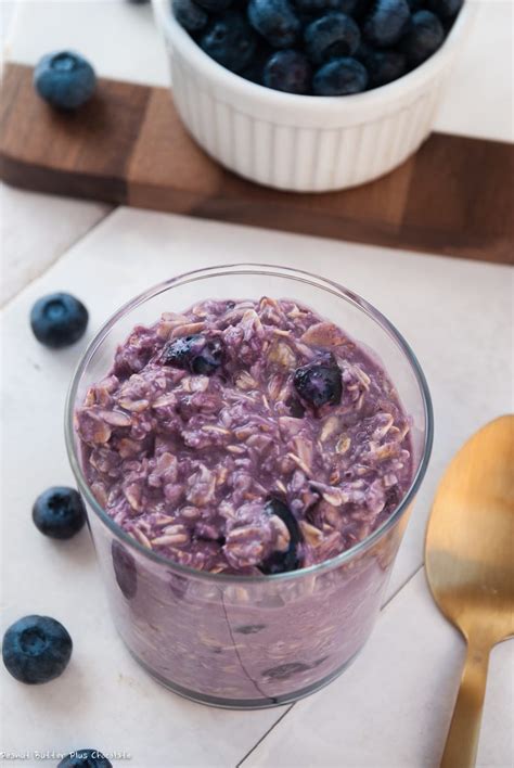 Healthy Blueberry Overnight Oats