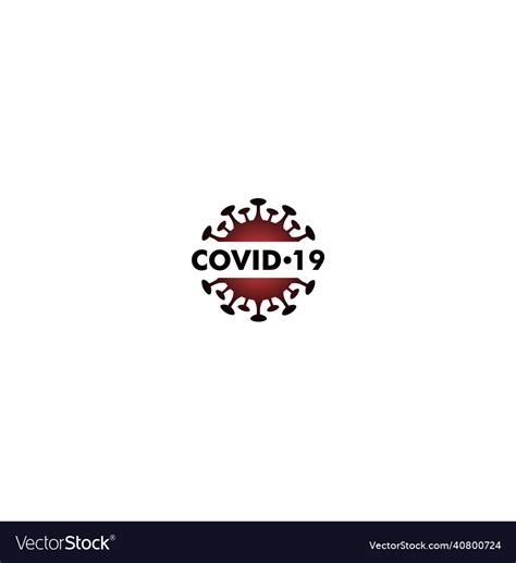 Covid 19 Biohazard Warning Sign Coronavirus Vector Image