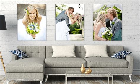 Place your stunning photos center stage with a photo canvas. Wedding Canvas Display - Simple Canvas Prints | Groupon