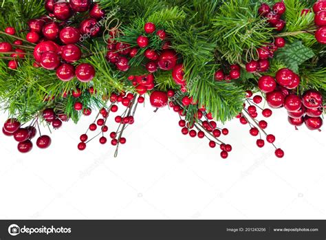 Pictures Garland Border Christmas Garland Border Red