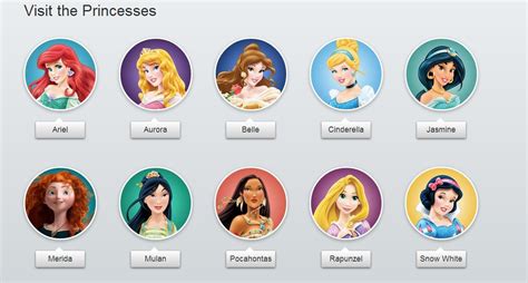 Disney Princesses Princesas Princesa Disney Marcos