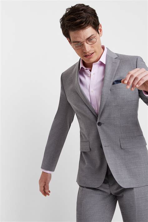 Moss 1851 Performance Tailored Fit Light Grey Jacket