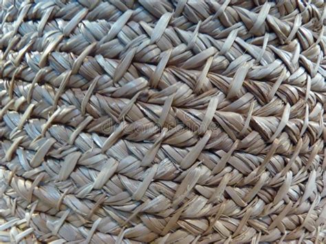 Wicker Braided Straw Texture For Background Or Wallpaper Stock Image