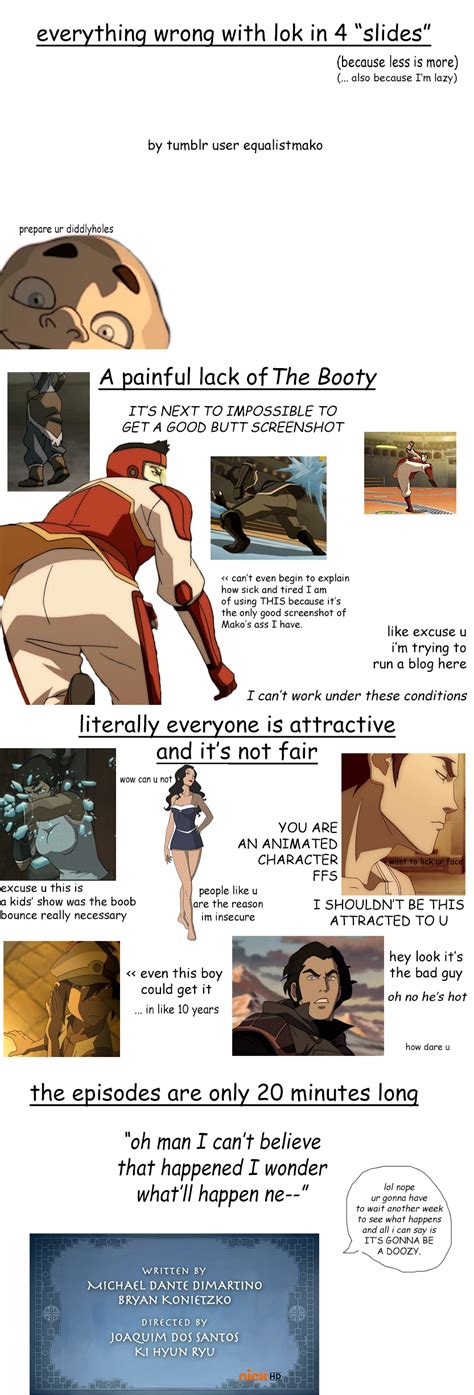Everything Wrong With Legend Of Korra Funny Source Equalistmako