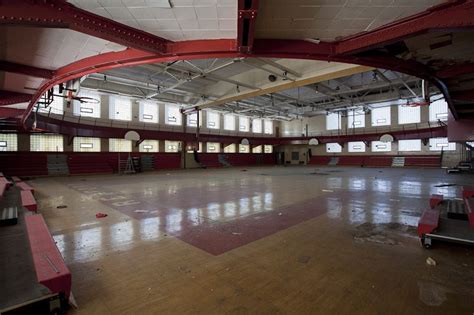 Abandoned Redford High School Detroit Michigan The Gymnasium With An