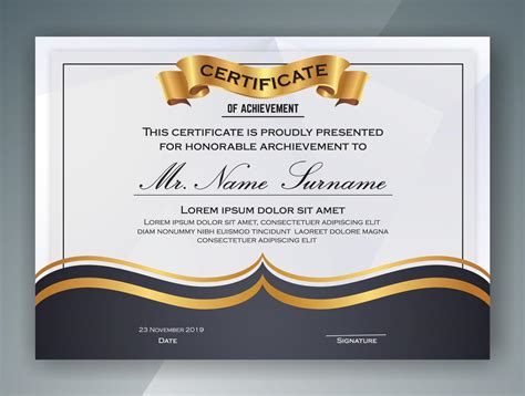 Multipurpose Professional Certificate Template Design Vector Il 234740