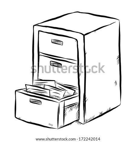 Television drawing cabinetry, creative cartoon creative wardrobe tv cabinet, cartoon character, television, household png. Document Cabinet Cartoon Vector Illustration Black ...