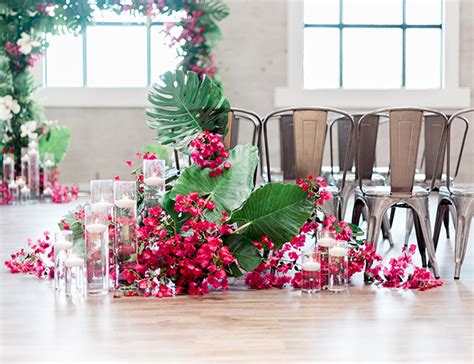 Modern Tropical Fuchsia Wedding Inspiration Inspired By This