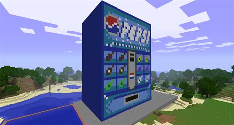 Minecraft but its in vr. Pepsi Soda Machine | Bouw, Minecraft